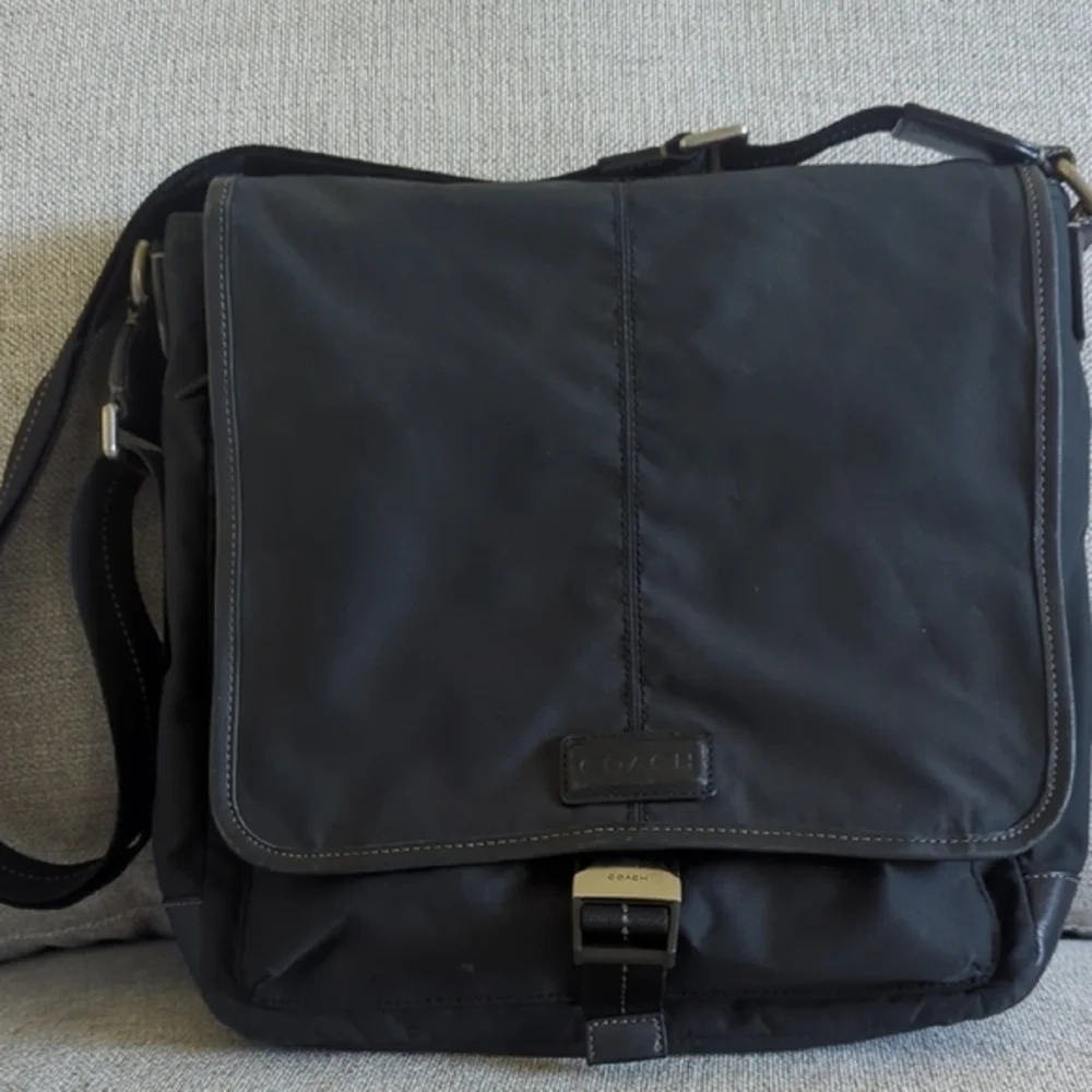 Coach Black Messenger Bag with Adjustable Strap